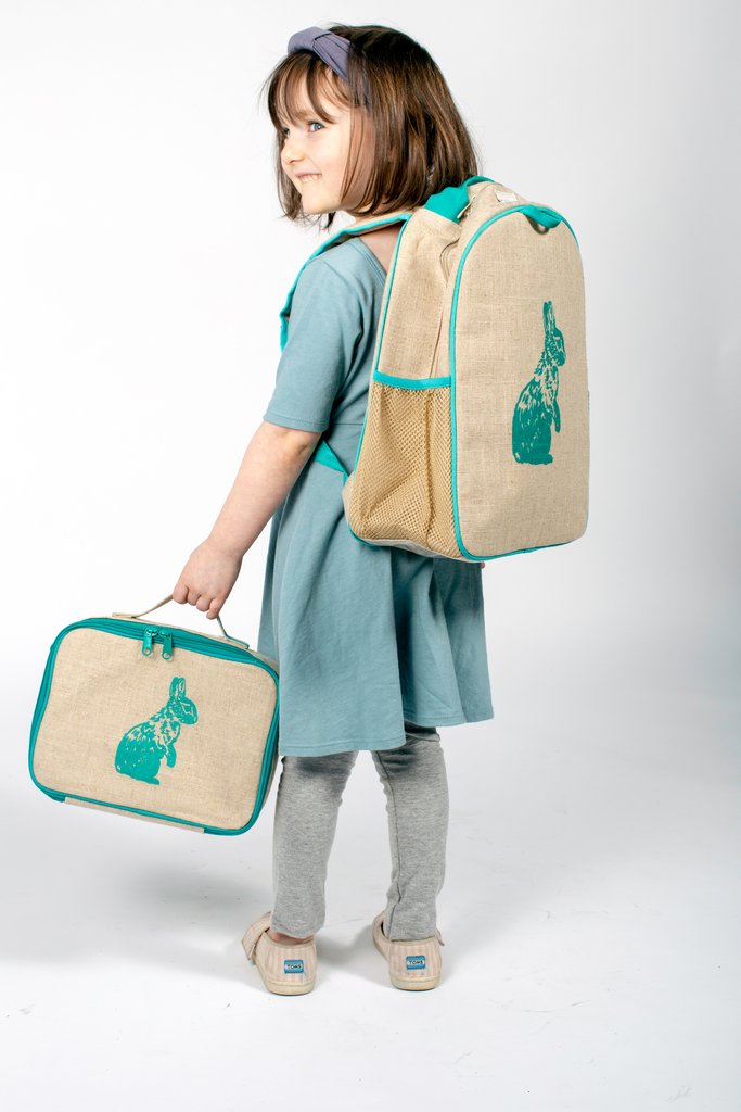 Aqua Bunny Toddler Backpack