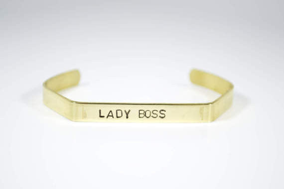 Lady Boss Brass Hex Cuff