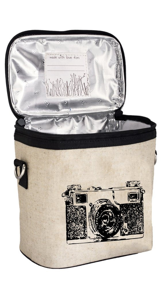 Black Camera Large Cooler Bag
