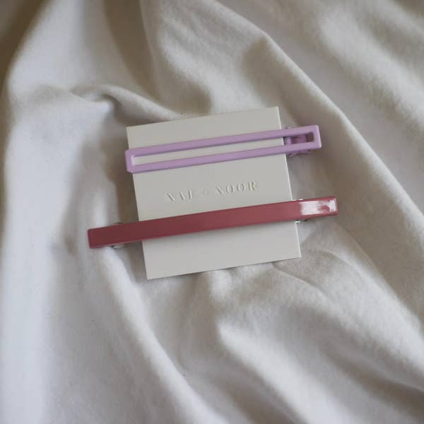 Lily Hair Clip Set - Pink