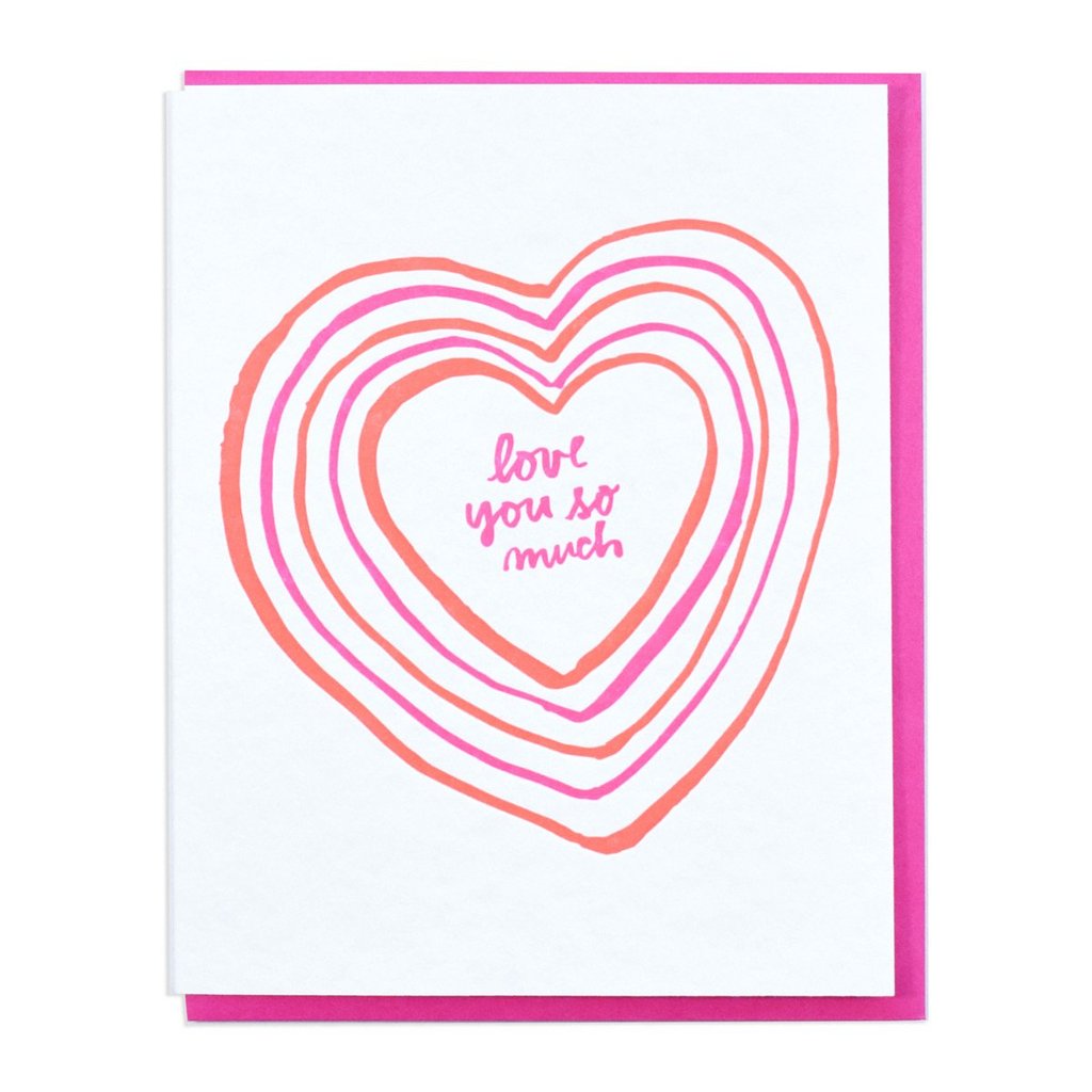 Many Hearts - Love You So Much - Greeting Card