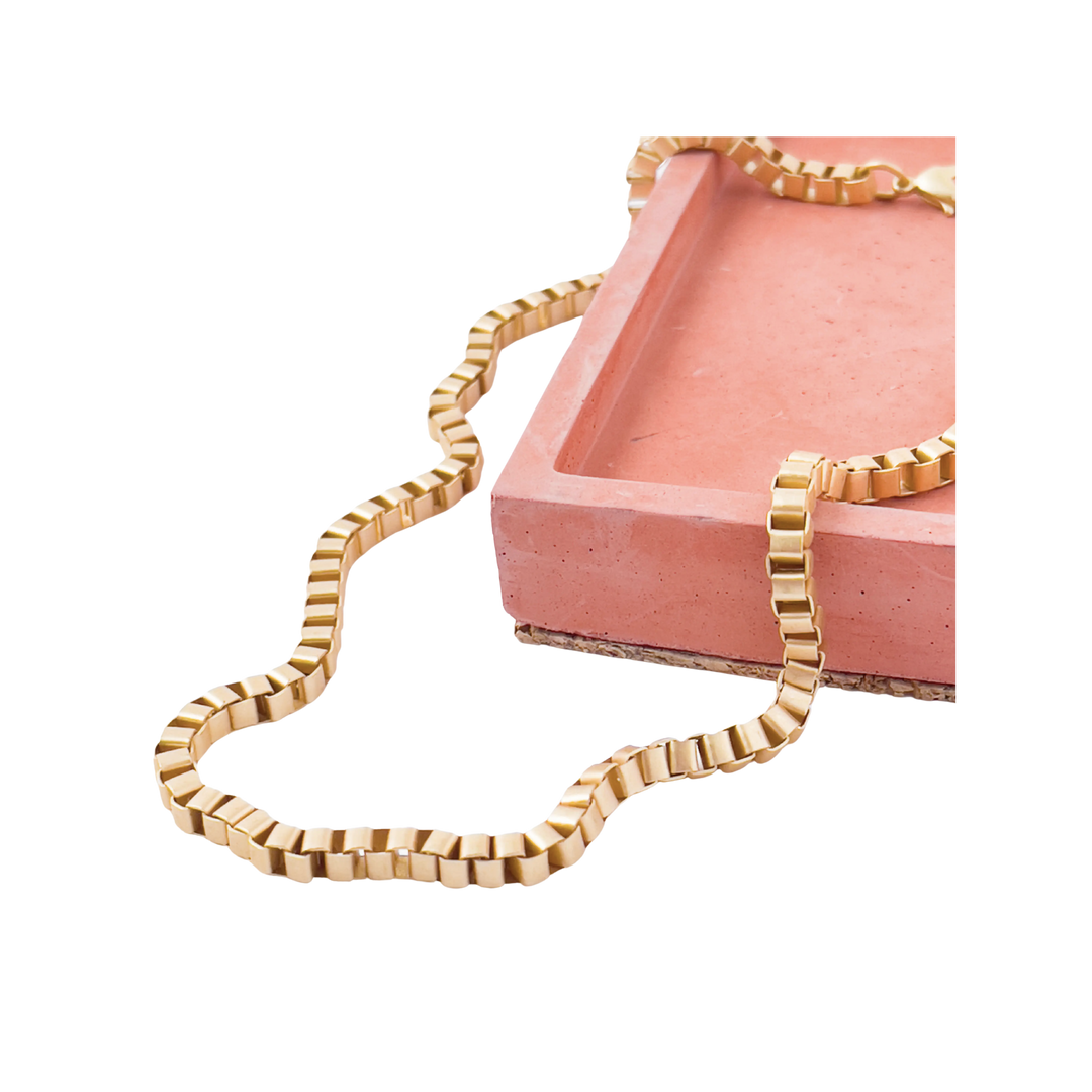 Matte Gold Chain Necklace