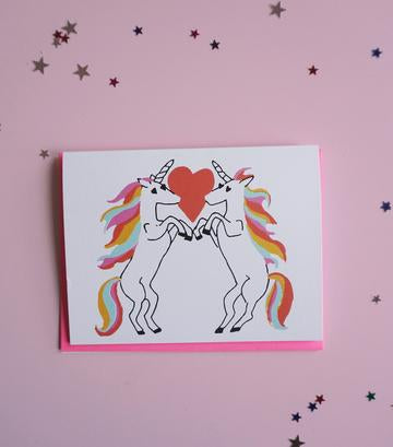 Unicorn Love- Greeting Card