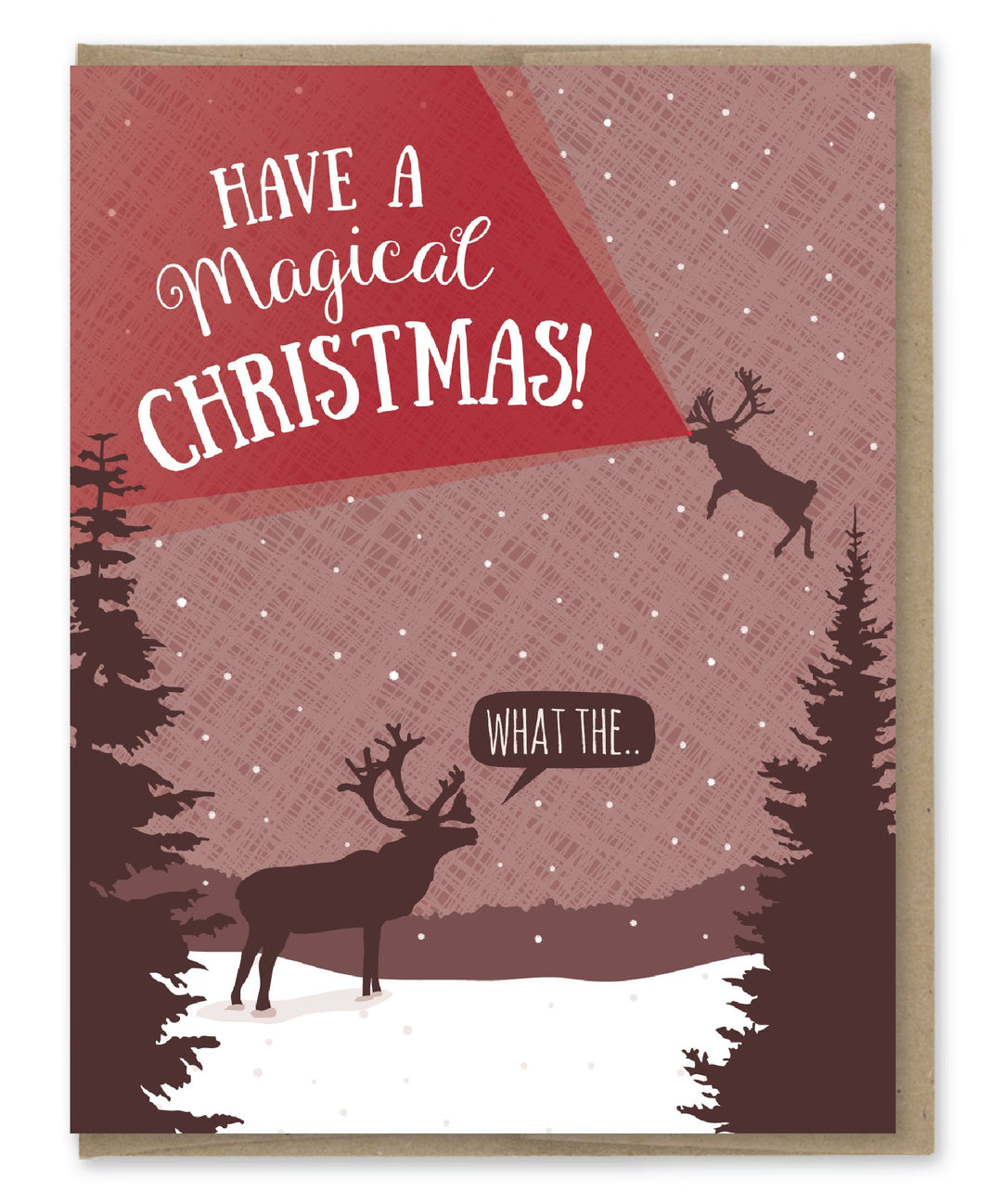 Magical Reindeer Christmas Card
