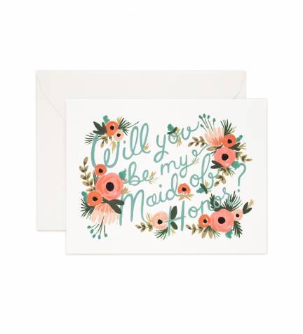 Be My Maid of Honor card