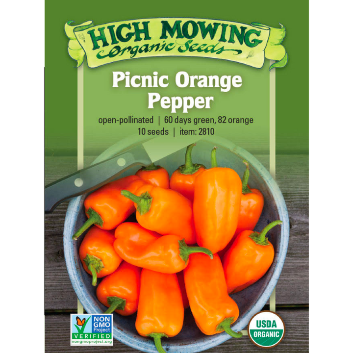 HMS Orange Picnic Pepper: 10 Seeds