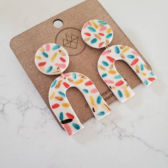 Sprinkle Arch Earrings