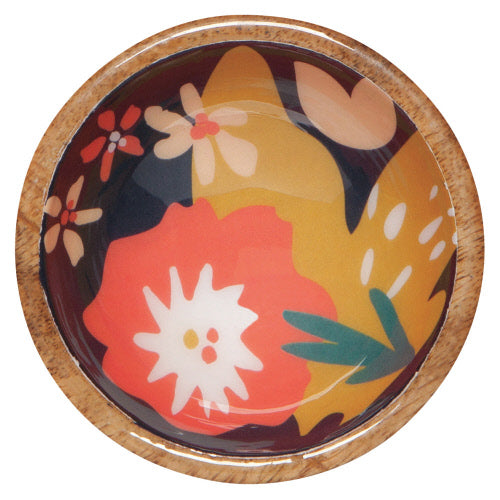 Mini Mango Wood Bowl in Superbloom