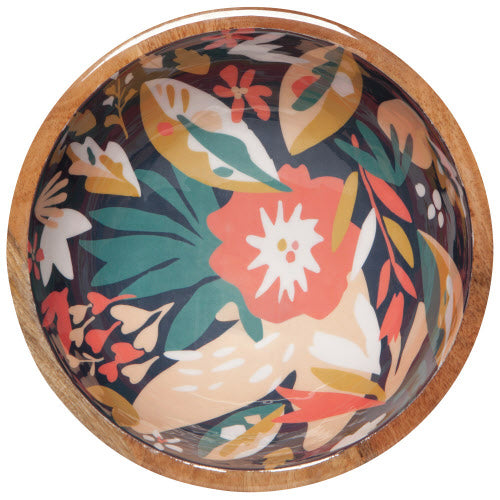 Superbloom Mango Wood Serving Bowl