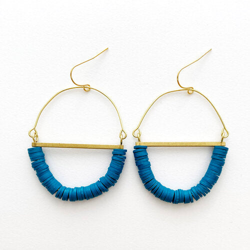 Terrain Beaded Hoop Earring