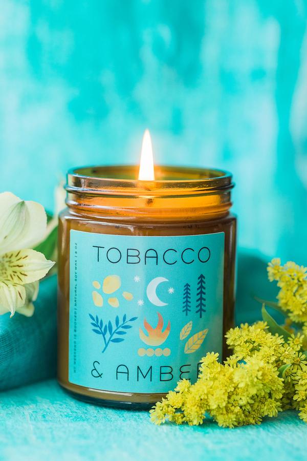 Tobacco and Amber Soy Candle